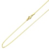 14K Yellow Gold 1.8mm Gucci Flat Mariner Link Chain Necklace 18 W/ Spring-Ring