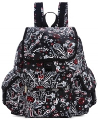 Travel tip: The Voyager backpack by LeSportsac goes anywhere in style. Ideal for everyday errands and well beyond!