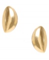 Fashionable foliage. Kenneth Cole New York's petite leaf-shaped studs create a stylish effect in gold tone mixed metal. Approximate diameter: 5/8 inch.