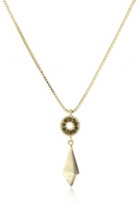 Rachel Leigh Tryst Single Drop Gold Pendant Necklace