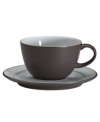 Handsome and understated, this Sienna tea saucer features a glazed interior and wide rim with mocha trim for smart-casual style with every cup.