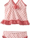 ABSORBA Baby-Girls Infant Red Dot Swimsuit Two Piece