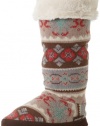 Muk Luks Women's Tina Flower Fairisle Boot