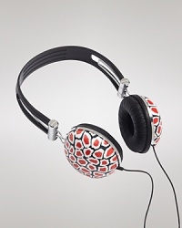 We're all ears! DIANE von FURSTENBERG turns it up with this pair of iPod and iPhone compatible headphones, splashed in a louder-is-better print.