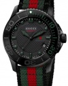 Gucci G Timeless Nylon Strap Mens Watch YA126229