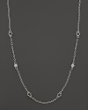 Judith Ripka Sterling Silver Oasis Chain Necklace with White Sapphires, 17