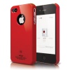 elago S4 Slim Fit Case for AT&T and Verizon iPhone 4 - Extreme Hot Red + Logo Protection Film included