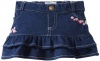 Hartstrings Baby-Girls Newborn Knit French Terry Skort, Denim, 12 Months