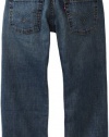 Levi's Boys 8-20 550 Relaxed Fit Jean , CLEAN CROSSHATCH, 16 Regular