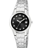 Let the light shine with this solar-powered, diamond-accented Eco-Drive watch from Citizen.