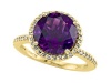 Genuine Amethyst Ring by Effy Collection® in 14 kt Yellow Gold Size 5.5