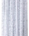 Ricardo Romance Lace White Lace Fabric Shower Curtain With An Attached Valance, 72 X 72 Long