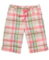 Plaid and proper. These capri pants from Osh Kosh add a little fun to her pint-size, preppy style.