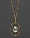 Rosecut green amethyst adds rich sparkle to 14K yellow gold. By Nancy B.