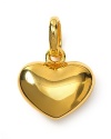 Wear your heart on your sleeve. Links of London gorgeous, glaeming 18 karat gold plated heart charm.