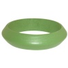 3/4 High Wooden Bangle, In Green