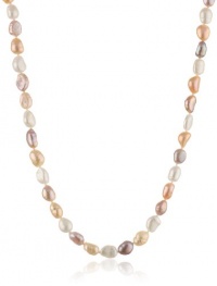 Multi-Color Pink Baroque Freshwater Cultured Pearl Endless Necklace, 50