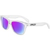 Oakley Frogskins Men's Limited Collector Editions Designer Sunglasses - Polished Clear/Violet Iridium / One Size Fits All