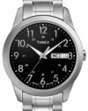 Timex Men's T2M932 Elevated Classics Dress Silver-Tone Stainless Steel Expansion Band Watch