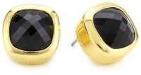 T Tahari Jet Crystal Singnature Stud Earrings