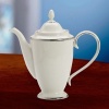 Lenox Tuxedo Platinum Ivory China Coffeepot