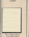 EXTRA LONG size FABRIC Shower Curtain/LINER 72'' wide x 84'' long - IVORY