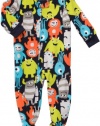 Carter's Fleece Footed Pajama Sleeper- Kids Size 7 - Aliens Monsters