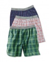 Hanes 3PK Light Plaid Boxers