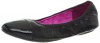 Steve Madden Jfavorit Ballet Flat (Little Kid/Big Kid),Black/Black,5 M US Big Kid