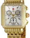 Michele Woman's MWW06A000094 Deco Diamond Gold Gold Bracelet Watch