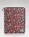 Want to get spotted? This DIANE von FURSTENBERG iPad sleeve makes a case for look-at-me tech-accessories, splashed in a bold print.