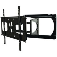 Peerless SUA751PU Ultra Slim Full-Motion Plus Wall Mount for 37-55-Inch Ultra-thin Flat Panel Display - Gloss Black