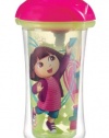 Munchkin Dora the Explorer Click Lock Insulated Straw Cup, 9 Ounce