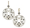 INC International Concepts Earrings, 12k Gold-Plated Multistone Openwork Drop Earrings