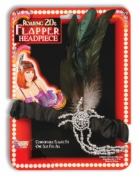 Charleston Flapper Headpiece Black