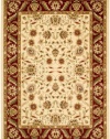 Area Rug 6x9 Rectangle Traditional Creme - Red Color - Safavieh Lyndhurst Rug from RugPal