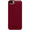 Amzer Soft Gel TPU Gloss Skin Fit Case Cover for Apple iPhone 5 (Fits All Carriers) - 1 Pack - Skin - Retail Packaging - Translucent Red