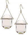 Kenneth Cole New York Gold-Tone and Grey Drop Earrings