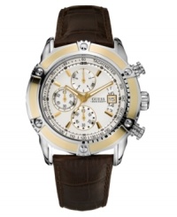 Switch into high gear with this multifunctional watch by GUESS.