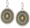 Lucky Brand Two-Tone Multi Stone Drop Earrings