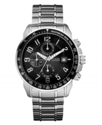 Classic good looks you can't deny: a chronograph watch by GUESS.