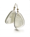 Like polished stones, Style&co.'s smooth drop earrings look like they washed up on the shore. Crafted in gold-plated mixed metal with white resin stones on fishhooks. Approximate drop: 1-5/8 inches.