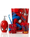 If there's trouble looming, Spiderman's always there to save the day! Your kids will have extra fun in the bathroom and feel like real life superheros with this Spiderman Sense toothbrush holder from Marvel, featuring Spiderman designs in classic red and blue colors.