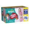 Pampers Easy Ups Girl Trainers Value Pack Size 6 S4t/5t 78 Count