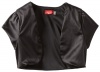 Ruby Rox Kids Girls 7-16 Satin Shrug, Black, Large