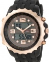 U.S. Polo Assn. Men's US9124 Black Rubber Strap Analog Digital Watch