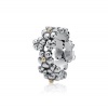 925 Sterling Silver Pandora Match Flower Ring Size 8