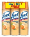 Lysol Disinfectant Spray, Citrus Meadows, 19 Ounce, 3 Count