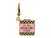 Juicy Couture Pizza Box Charm Gold