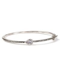 Judith Jack's latest chic option takes you from the boardroom to the ballroom. This crystal-encrusted cubic zirconia bangle features a multifaceted teardrop stone that glitters on your wrist.